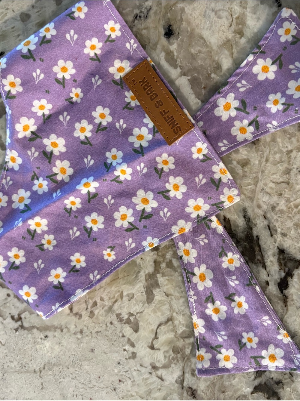 Purple Floral Sniff and Bark Bandana